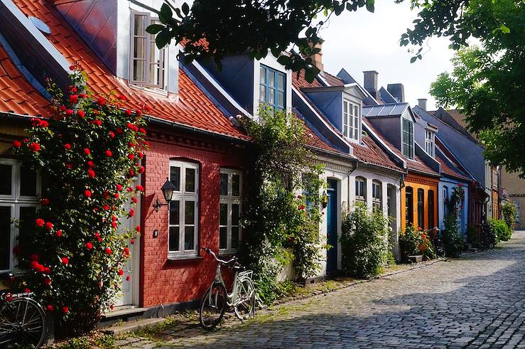 Dans la rue Mollestien à Aarhus - Jutland - Danemark © David Chaboisson