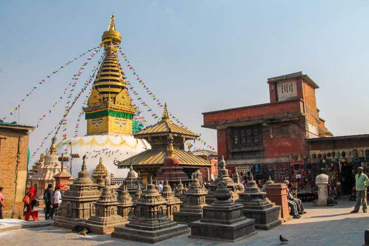 Temple de Swayambunath - Katmandou - Népal  © Gregoire Lemens